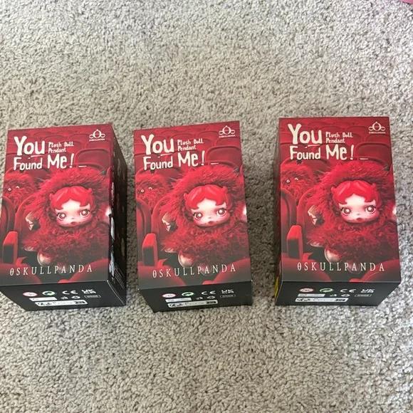 Skullpanda You Found Me! Set of 3 - Ratty Bear - Pranky Peanut - Sneaky Chestnut - Picture 5 of 9